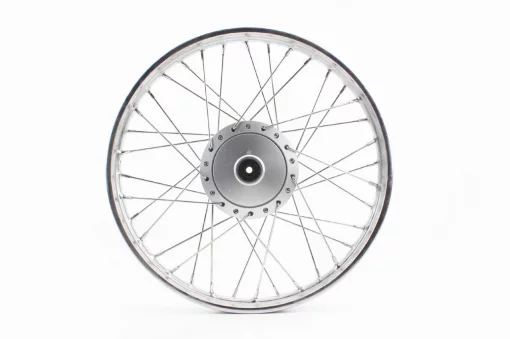 Диск передний спицованный (колесо) 17x1,2 DELTA, хром (ось 10мм), DELTA, YQ-318097