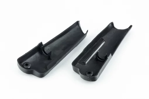 Suzuki LET'S-||/||| пластик, накладка вилки передньої к-кт 2шт, чорний, пластик-J, YQ-329544