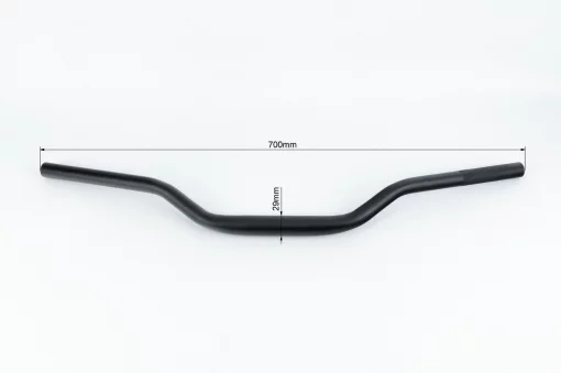 Кермо універсальне 700мм (кріплення d-29мм) TUNING, чорний, ЗЧ-МОТО, YQ-351548