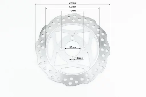 Shineray XY250GY-6B Диск гальмівний передній, ЗЧ-МОТО, YQ-351660