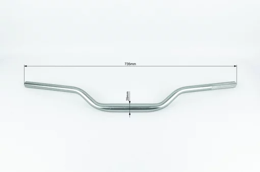 Кермо універсальне (кріплення d-29мм) TUNING, сірий, ЗЧ-МОТО, YQ-335476