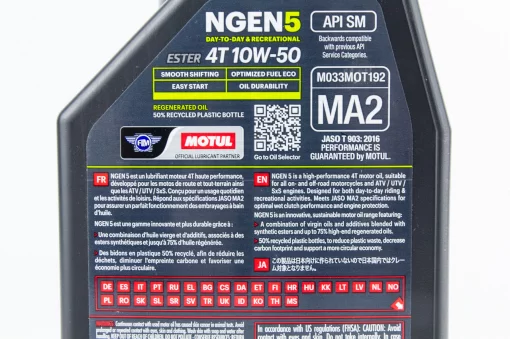 Олива 4T 10W-50 синтетична для мототехніки "NGEN 5 MA2", 1L, МОТОХІМІЯ, YQ-304688