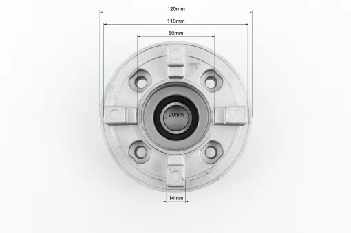Панель демпферна (посадка зірки 64мм/4 болти, під роздільні резинки) тип 3, ЗЧ-МОТО, YQ-351115