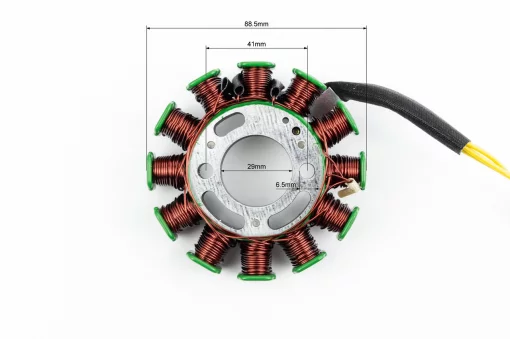 Статор магнето (генератора) (12 котушок роз'єм "тато 3+1") висота 25мм, 125-150сс 4Т, YQ-361996