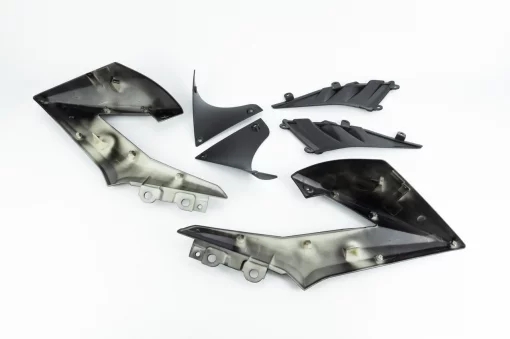 LIFAN LF150-2E/200 CityR Пластик-бака паливного лев., прав. к-кт 6шт, чорний, ЗЧ-МОТО, YQ-351626