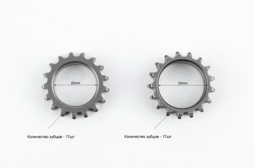 Шестерня колінвала під ланцюг ГРМ+маслонасоса, к-кт 2шт, 125-150сс 4Т, YQ-310944