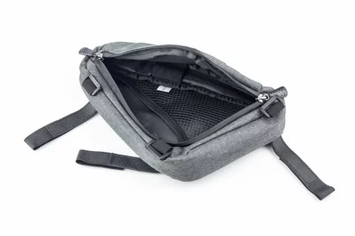 Сумка под раму треугольная 260х220х160мм, крепл. на липучке, серая, ВЕЛОАКСЕСУАРИ, YQ-414031