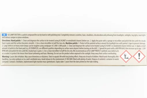 Полірувальна паста для фар "K2 LAMP DOCTOR", 60ml, МОТОХІМІЯ, YQ-304887