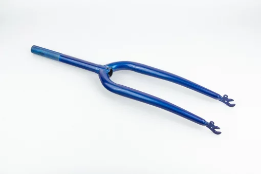 Вилка 24" с резьбой 1" (25,4мм), шток 240мм, синяя, ВЕЛОЗАПЧАСТИНИ, YQ-412215