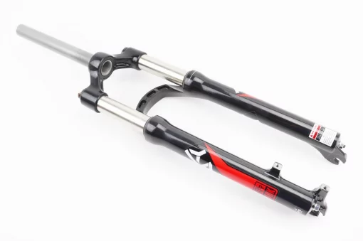 Вилка 26" амортизационная, без резьбы 1-1/8" (28,6мм), шток 210мм, с ходом 100мм, Disk-brake, M Lockout, алюминиевая,