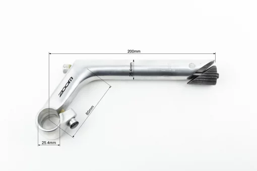 Винос керма MTB 25,4х25,4х80х200мм, алюмінієвий, HS-C80, ВЕЛОЗАПЧАСТИНИ, YQ-406979