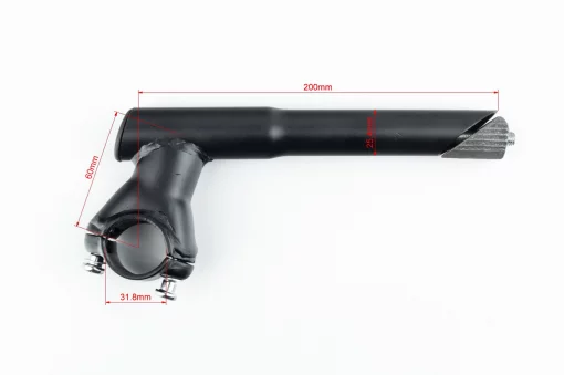 Винос керма MTB 25,4х31,8х60х190мм, чорний MD-HS059, ВЕЛОЗАПЧАСТИНИ, YQ-412512