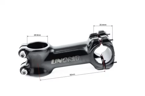 Вынос руля MTB 28,6x25,4х90мм (7&deg;), алюминиевый, чёрный AS-601, ВЕЛОЗАПЧАСТИНИ, YQ-412420