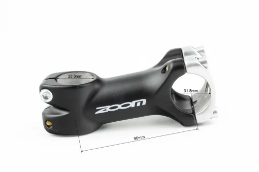 Вынос руля MTB 28,6x31,8х90мм, алюминиевый, чёрно-серый, ВЕЛОЗАПЧАСТИНИ, YQ-403239