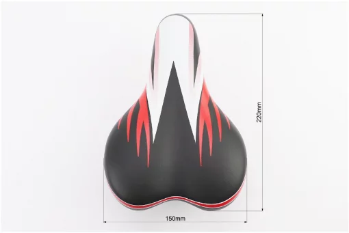 Сиденье CHILD 220x150мм, чёрно-бело-красное AZ-296, ВЕЛОЗАПЧАСТИНИ, YQ-411476