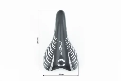 Сиденье CHILD 255x150мм, чёрно-белое, ВЕЛОЗАПЧАСТИНИ, YQ-412530