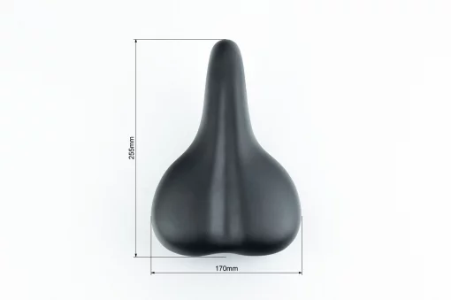 Сиденье MTB 255x170мм, чёрное 073E, ВЕЛОЗАПЧАСТИНИ, YQ-412510