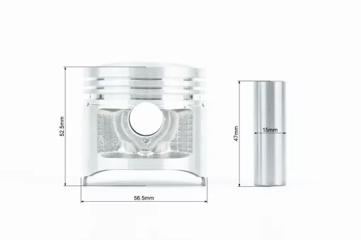 Поршень к-кт CB125cc 56,5мм STD (висота 52,5мм, палець 15мм), Viper-125-150J, YQ-321057