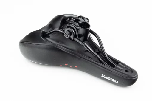 Сиденье MTB 265x150мм, чёрно-серо-красное CROSSRIDE BSK-143A, ВЕЛОЗАПЧАСТИНИ, YQ-412178