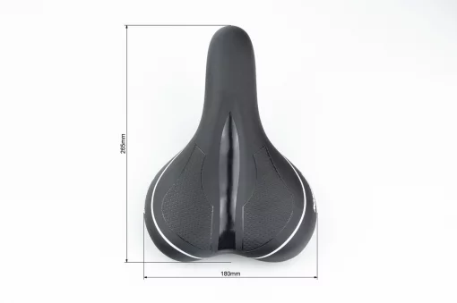 Сиденье MTB 265x180мм, чёрное SD-8022, ВЕЛОЗАПЧАСТИНИ, YQ-412224