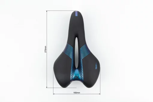 Сиденье MTB 270x160мм, чёрно-синее "GEL" SD-8067, ВЕЛОЗАПЧАСТИНИ, YQ-412220