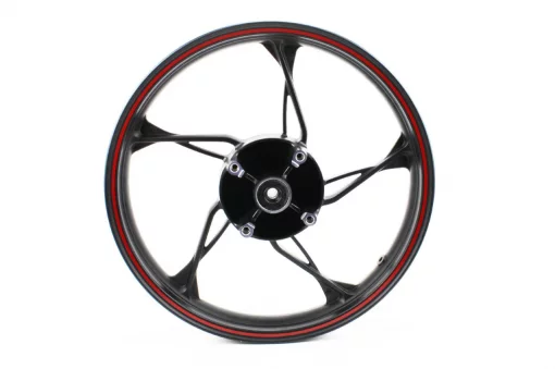 Loncin JL200-68A Диск задний литой 2,15-17", чёрный с красной полосой (ось 15мм), LONCIN, YQ-507059