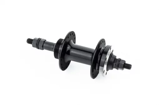 Втулка задняя MTB алюминиевая 14Gx36H под вольнобег, Disk-brake, 2 пром-подшипники 6200 2RS, крепл. гайка, чёрная U-B07RH,