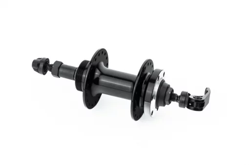 Втулка задняя MTB алюминиевая 14Gx36H под вольнобег, Disk-brake, 2 пром-подшипники 6200 2RS, крепл. эксцентрик, чёрная U-B07RHQ,