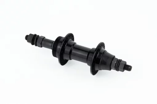 Втулка задняя MTB алюминиевая 14Gx36H под вольнобег, V-brake, 2 пром-подшипники 6200 2RS, крепл. гайка, чёрная U-B03RB,