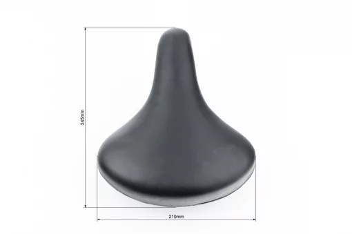 Сиденье ХВЗ 245x210мм, чёрное SDD-9501, ВЕЛОЗАПЧАСТИНИ, YQ-412428