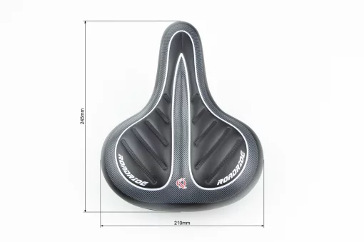 Сиденье ХВЗ 245x210мм, чёрно-серое SD-7234, ВЕЛОЗАПЧАСТИНИ, YQ-412226