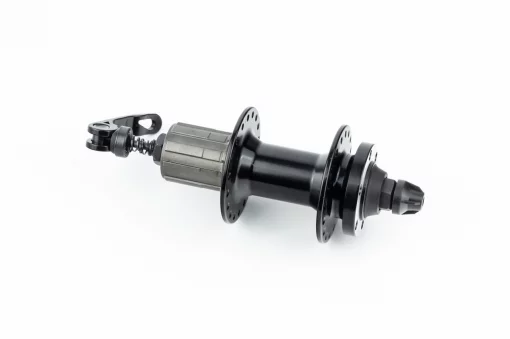 Втулка задняя MTB алюминиевая 14Gx36H под кассету 8-10зв, Disk-brake, крепл. эксцентрик, чёрная MS37R, ВЕЛОЗАПЧАСТИНИ, YQ-412404