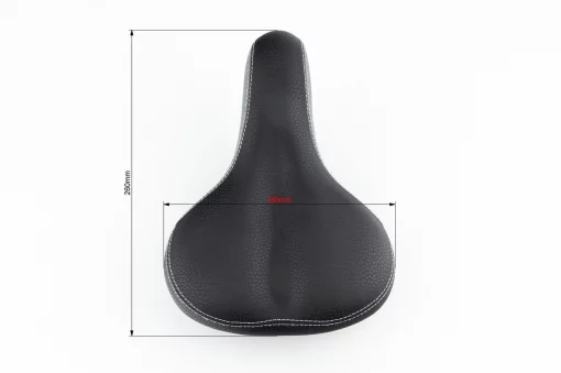 Сиденье ХВЗ 260x180мм, чёрно-серое N312, ВЕЛОЗАПЧАСТИНИ, YQ-412189