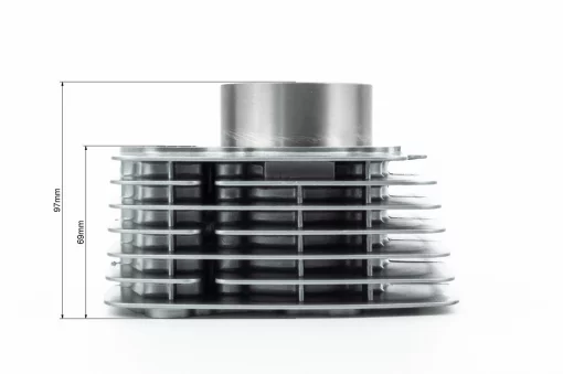 Цилиндр к-кт (цпг) CB150cc-62мм (высота цилиндра 69/97мм) (палец 15мм), серый, Viper-125-150J, YQ-361118