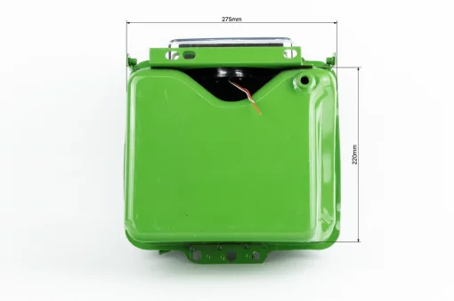 Бак топливный R190N, 275x220x165мм, выступ. горловина, отверстие под шланг топливный+фара LED, D190/195N, YQ-624187