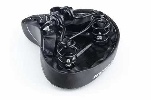 Сиденье ХВЗ 260x220мм, на металлическом основании, чёрное VELOMAN S007, ВЕЛОЗАПЧАСТИНИ, YQ-412176