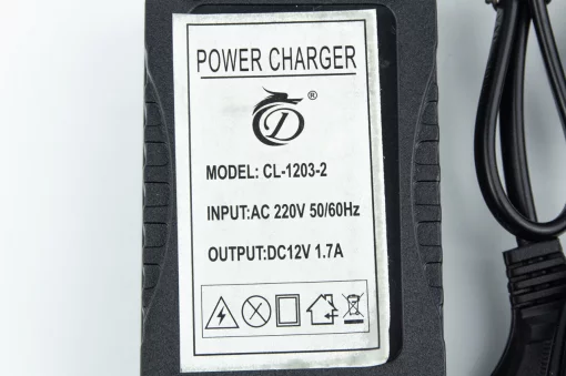 Зарядное устройство 12V-1.7A, Мотообприскувач, YQ-208078