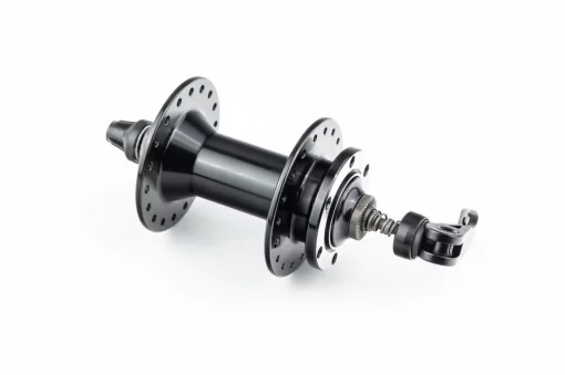 Втулка передня MTB алюмінієва 14Gx36H, Disk-brake, 2 пром-підшипники 6000 2RS, кріпл. ексцентрик, чорна D761SBT, ВЕЛОЗАПЧАСТИНИ,