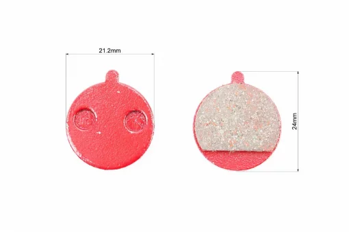 Гальмівні колодки Disk-brake (Xiaomi Mijia M365 Pro, Kugoo M4, M4 Pro), червоні YL-1063, ВЕЛОЗАПЧАСТИНИ, YQ-412040