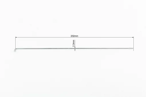 Спица 13Gx232мм (100шт к-кт), хром, ВЕЛОЗАПЧАСТИНИ, YQ-412454