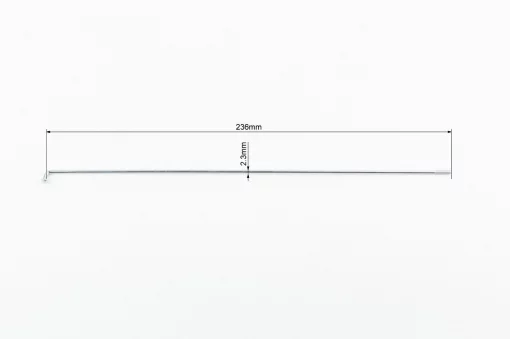 Спица 13Gx236мм (100шт к-кт), хром, ВЕЛОЗАПЧАСТИНИ, YQ-412455