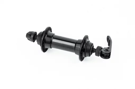 Втулка передняя MTB алюминиевая 14Gx36H, V-brake, 2 пром-подшипники 6000 2RS, крепл. эксцентрик, чёрная U-B01FQR, ВЕЛОЗАПЧАСТИНИ,