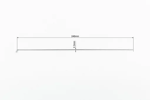 Спица 13Gx246мм (100шт к-кт), хром, ВЕЛОЗАПЧАСТИНИ, YQ-412456