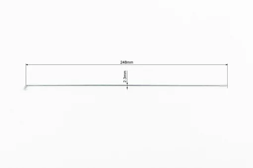 Спица 13Gx248мм (100шт к-кт), хром, ВЕЛОЗАПЧАСТИНИ, YQ-412457