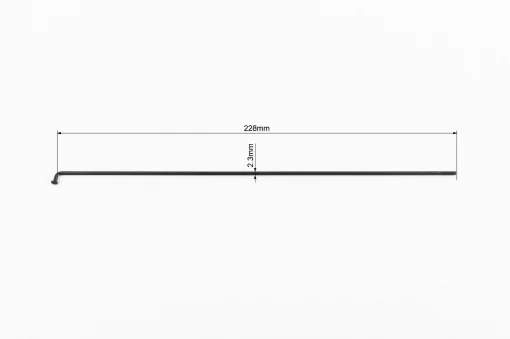Спица 13Gх228мм (100шт к-кт), чёрная, ВЕЛОЗАПЧАСТИНИ, YQ-412442
