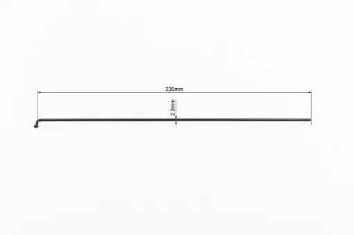 Спица 13Gх230мм (100шт к-кт), чёрная, ВЕЛОЗАПЧАСТИНИ, YQ-412443