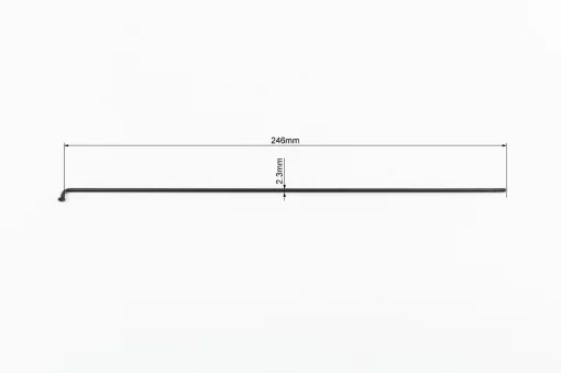 Спица 13Gх246мм (100шт к-кт), чёрная, ВЕЛОЗАПЧАСТИНИ, YQ-412446
