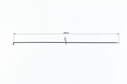 Спица 14Gx285мм, нержавейка, чёрная, ВЕЛОЗАПЧАСТИНИ, YQ-412209