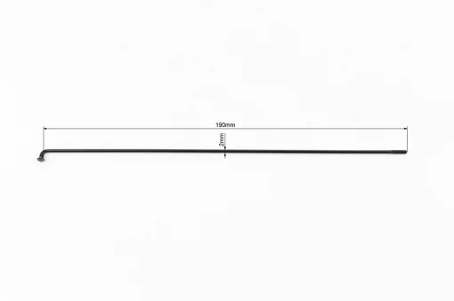 Спица 14Gх190мм (100шт к-кт), чёрная, ВЕЛОЗАПЧАСТИНИ, YQ-412411