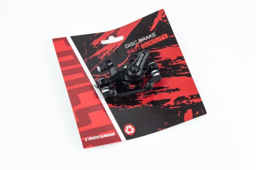 Гальмівний супорт передній (F160/R140мм), чорний DSC-310, ВЕЛОЗАПЧАСТИНИ, YQ-412199